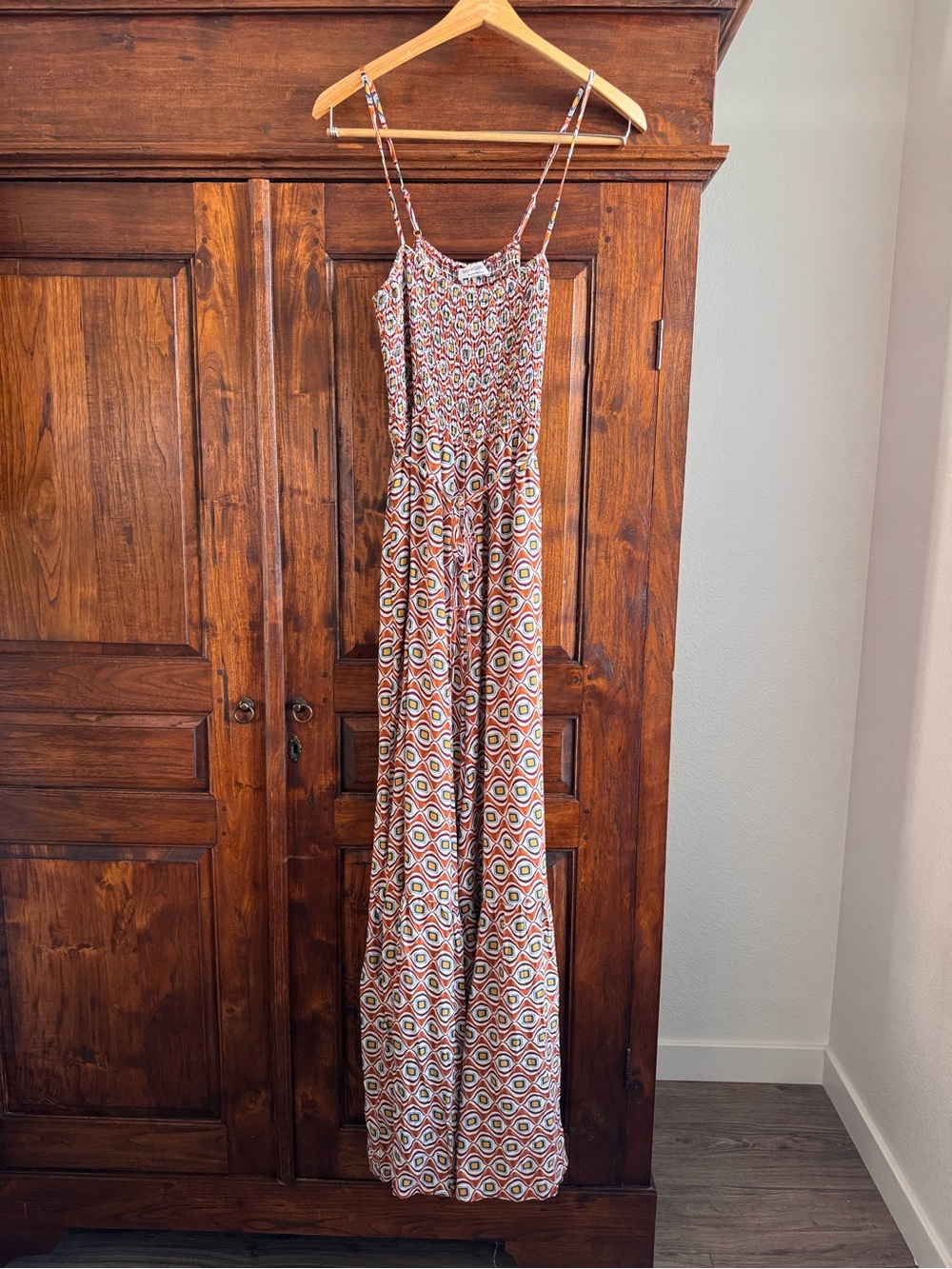 Shop Neighbor Wide Leg Jumpsuit Retro Geometric Cami Romper